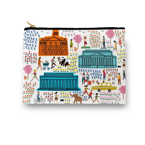 Handmade D.C. Themed Zippered Pouches