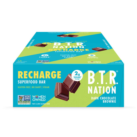 Dark Chocolate Brownie Superfood Nut Butter Bar