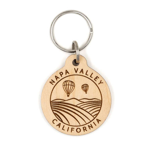 California Wood Magnets & Keychains
