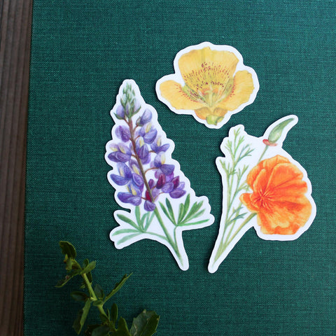 California Flora & Fauna Sticker Sets