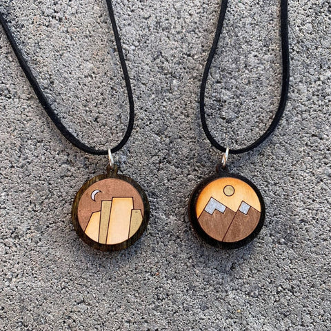 Double-Sided Mountain Necklace
