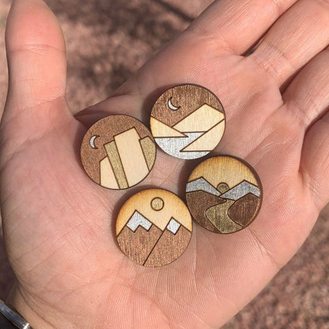 Double-Sided Mountain Necklace