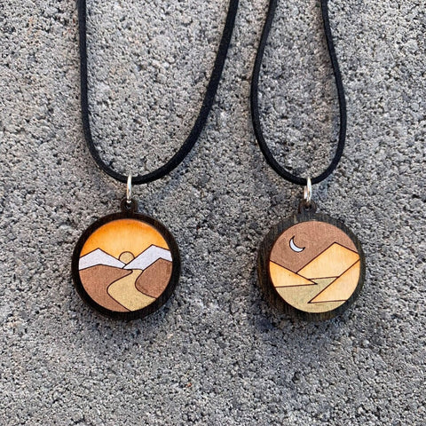 Double-Sided Mountain Necklace