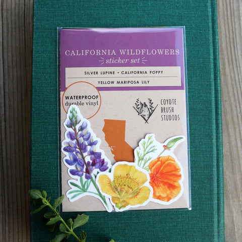 California Flora & Fauna Sticker Sets
