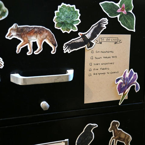 Waterproof Native California Flora & Fauna Magnets