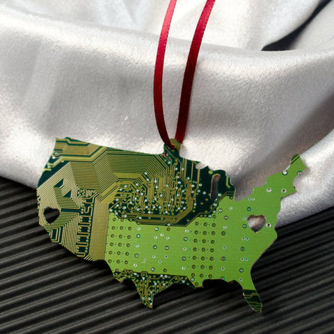 Circuit Board State Ornaments