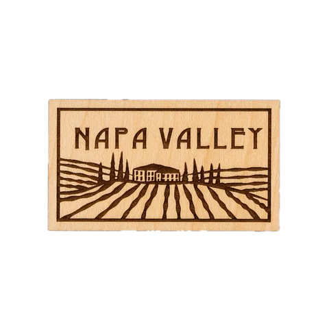 California Wood Magnets & Keychains