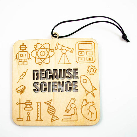 Maple Wood Science Ornaments