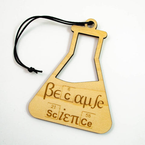 Maple Wood Science Ornaments
