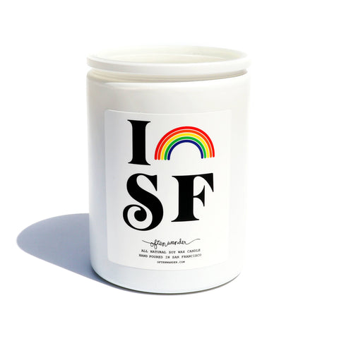 I Rainbow San Francisco Candle