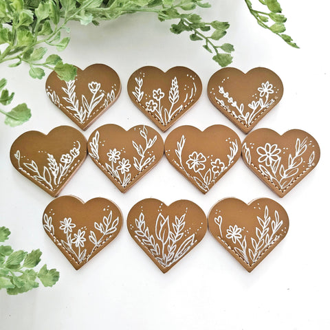 Leather Heart Bookmarks