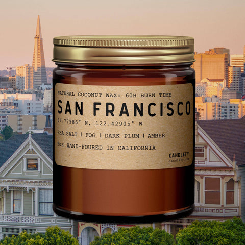 San Francisco California Scented Natural Wax Candle