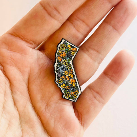 California Enamel Pins