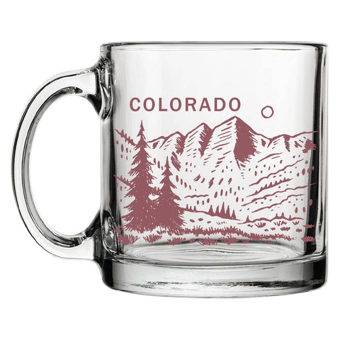 Colorado Glass Coffee Mugs