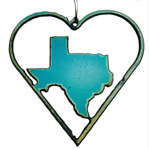 Reclaimed Iron State Ornament
