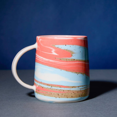Marbled Stoneware Mugs