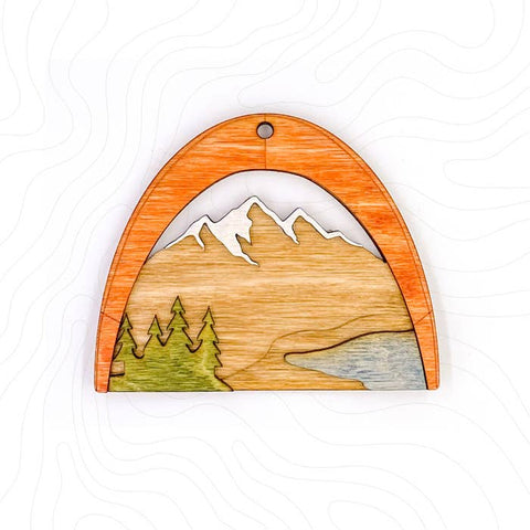Layered Wood Customizable Outdoor Ornament