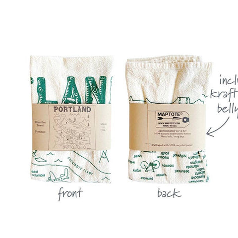 Maptote Maptastic Recycled Cotton Tea Towel