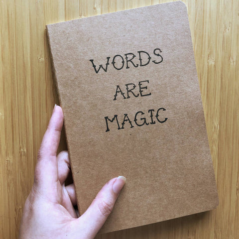 Hand-Stamped Kraft Pocket Journal