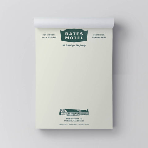 Fictional Hotel Notepads