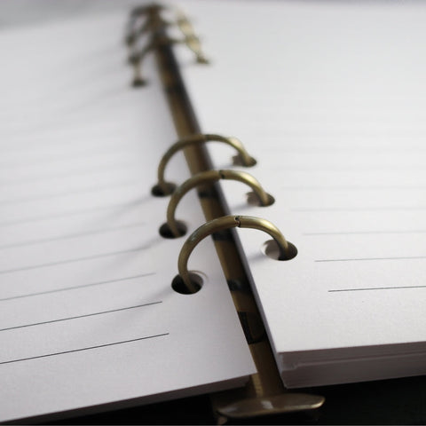 Refillable Leather Ring Binder