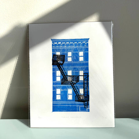 New York in Block Print
