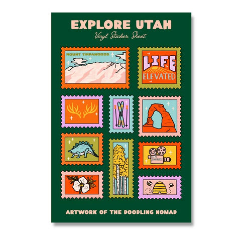 Illustrated Vinyl Sticker Sheets