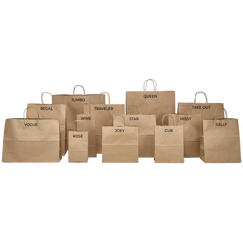Eco-Friendly Kraft Shopping Bags