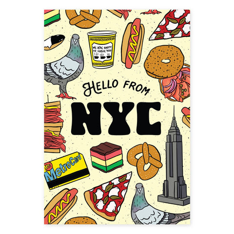 Bold NYC Letterpress Postcards