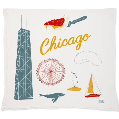 City & State Landmark Tea Towels