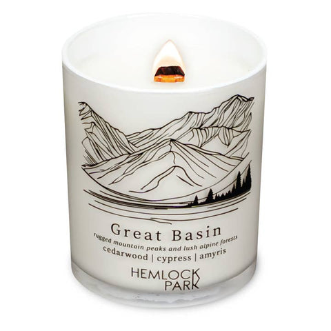 Postcard Inspired Wood Wick Candles