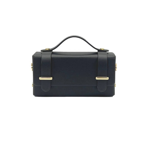 Italian Leather Chain Clutch