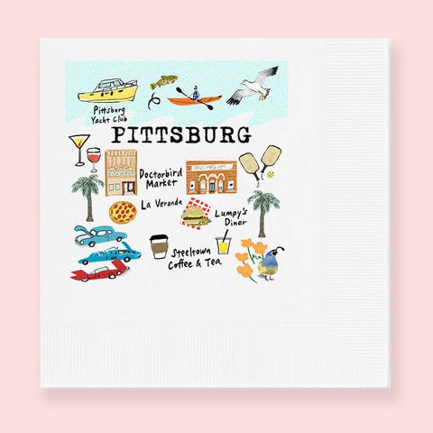 Custom City Map Napkins