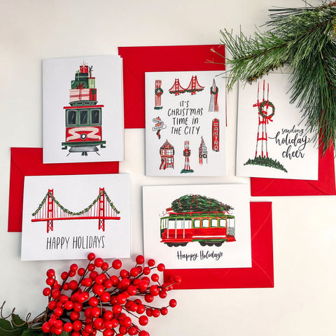 Illustrated California Notecards
