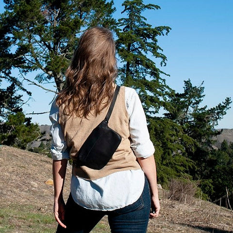 Adjustable Leather Belt Bag