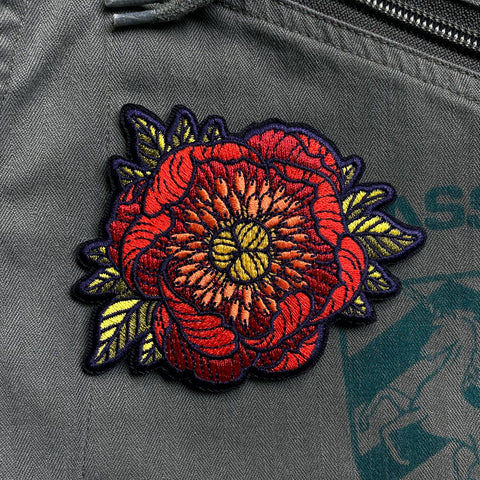 Floral Iron-On Embroidered Patches