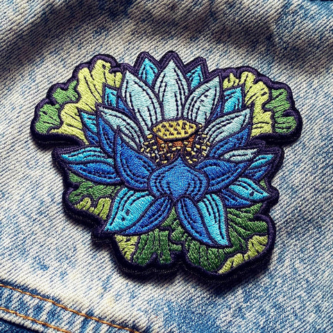 Floral Iron-On Embroidered Patches