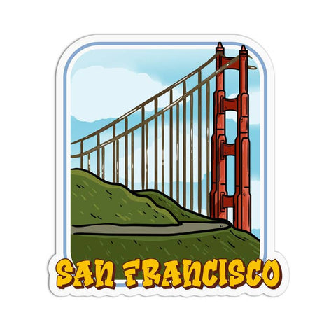 Iconic California State and City Stickers