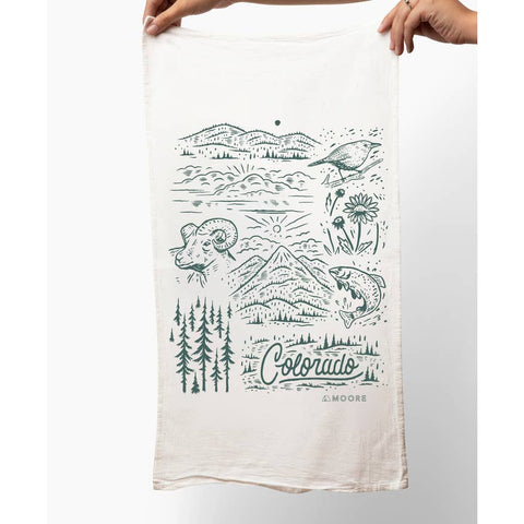 Colorado Flour Sack Tea Towels