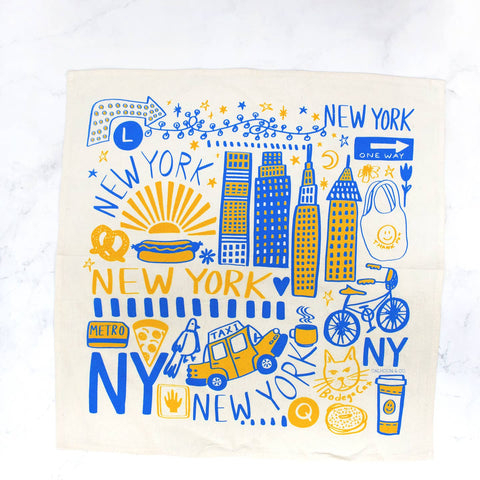 New York Screen Printed Tea Towels