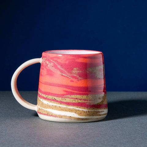 Marbled Stoneware Mugs