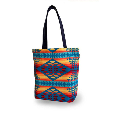 Bold Print Cotton Tote