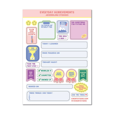Motivational Sticker Sheets