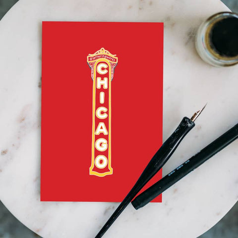 Hand-Drawn Chicago Postcards