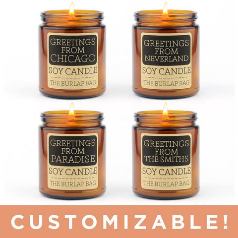 Customizable Location Candles