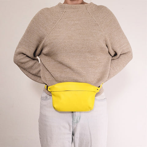 Adjustable Leather Belt Bag