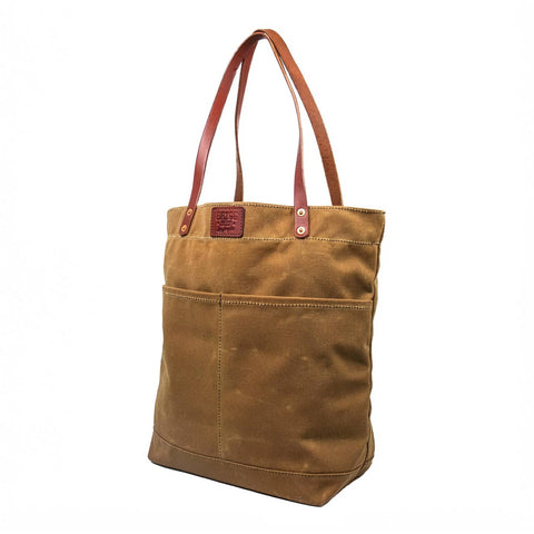 Canvas and Leather Carryall Tote