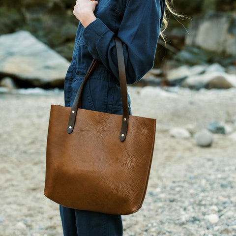 Classic Leather Carryall Tote