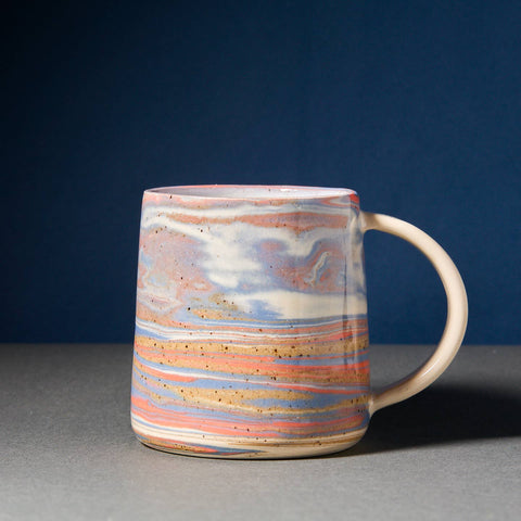 Marbled Stoneware Mugs