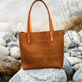 Classic Leather Carryall Tote